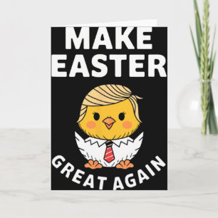 Mache Ostern wieder großartig, lustiger Trump-Huhn Karte