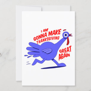 machen Erntedank wieder großartig lustig Truthahn Einladung