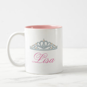 Machen-Es-Ihr-Eigene Tiara-Tasse! Zweifarbige Tasse