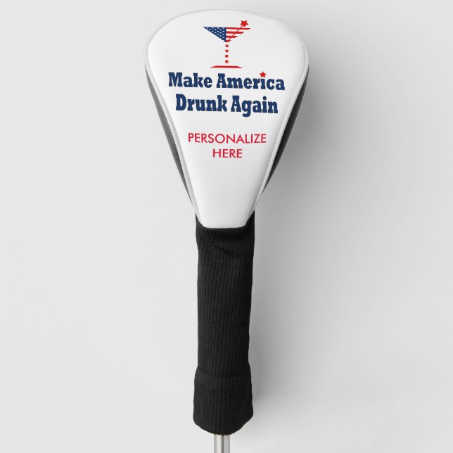 MACHEN SIE AMERIKA BETRUNKEN WIEDER GOLF HEADCOVER (Vorderseite)