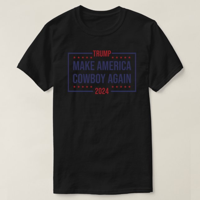 Machen Sie Amerika Cowboy wieder zum klassischen T T-Shirt (Design vorne)