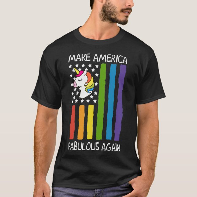 Machen Sie Amerika fabelhaft T-Shirt LGBT-Standard (Vorderseite)