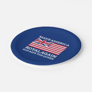 Machen Sie Amerika königlich wieder Pappteller