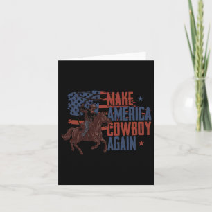 Machen Sie Amerika Western Cowboy wieder Retro 4. Karte
