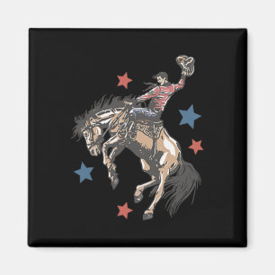 Machen Sie Amerika Western Cowboy wieder Retro 4. Magnet