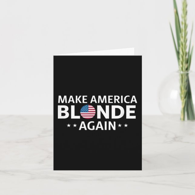 Machen Sie Amerika wieder blond _1 Karte (Vorderseite)