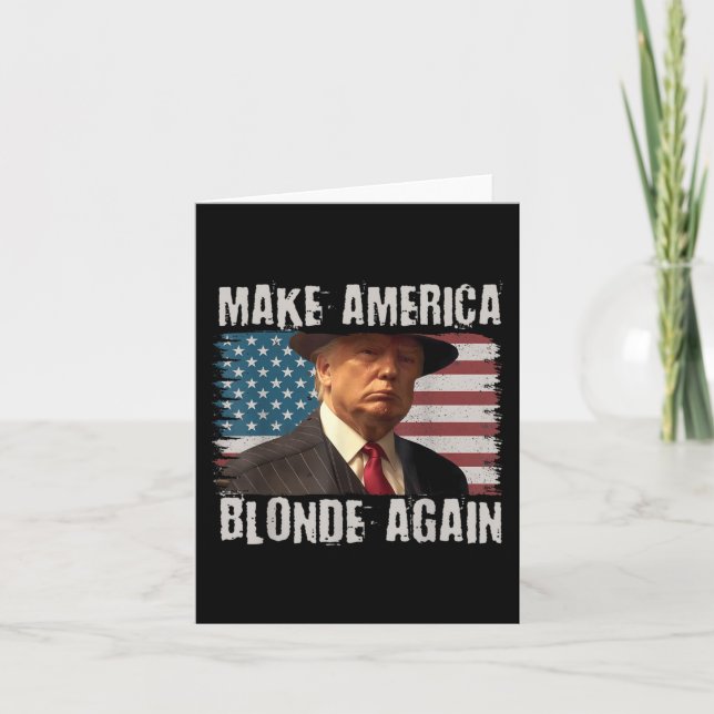 Machen Sie Amerika wieder blond Karte (Vorderseite)