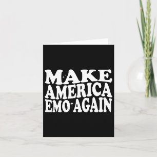 Machen Sie Amerika wieder Emo Funny Goth Us Sprich Karte