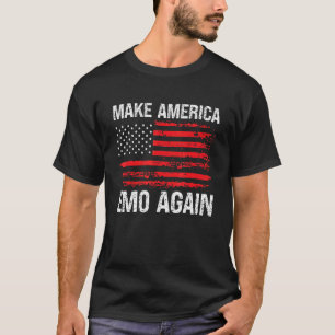 Machen Sie Amerika wieder Emo US-Flagge beängstige T-Shirt