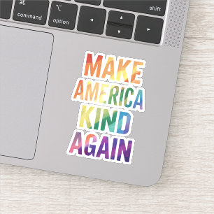 Machen Sie Amerika wieder fit mit Rainbow LGBTQ Ga Aufkleber