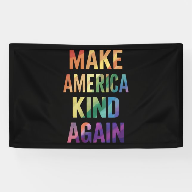 Machen Sie Amerika wieder fit mit Rainbow LGBTQ Ga Banner (Horizontal)