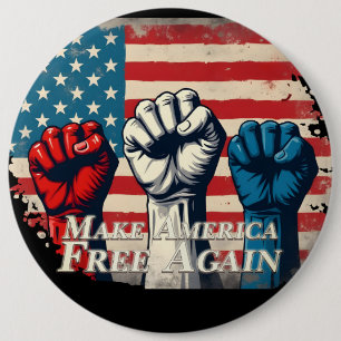 Machen Sie Amerika wieder frei von Kunstwerken Button