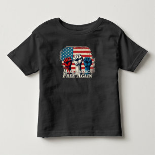 Machen Sie Amerika wieder frei von Kunstwerken Kleinkind T-shirt