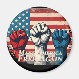 Machen Sie Amerika wieder frei von Kunstwerken Magnet