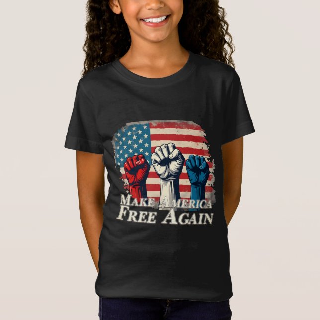 Machen Sie Amerika wieder frei von Kunstwerken T-Shirt (Vorderseite)