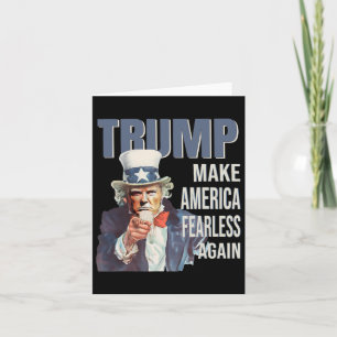 Machen Sie Amerika wieder furchtlos Pro Trump Repu Karte