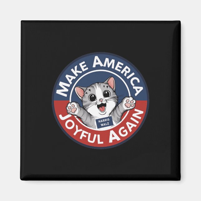 Machen Sie Amerika wieder glücklich Harris Wallz 2 Magnet (Vorne)