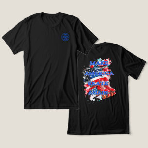 Machen Sie Amerika wieder mit der Fahne zum Skate Tri-Blend Shirt