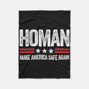 Machen Sie Amerika wieder sicher Tom Homan Lustig Fleecedecke