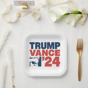 Machen Sie Amerika wieder sicher Trump Vance 2024 Pappteller