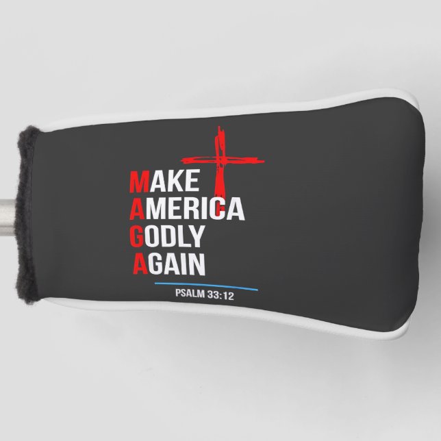Machen Sie Amerika wieder zu Trump-Maga der Unruhe Golf Headcover (Vorderseite)
