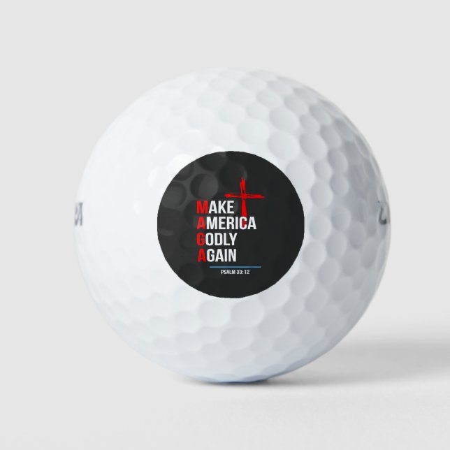 Machen Sie Amerika wieder zu Trump-Maga der Unruhe Golfball (Vorderseite)