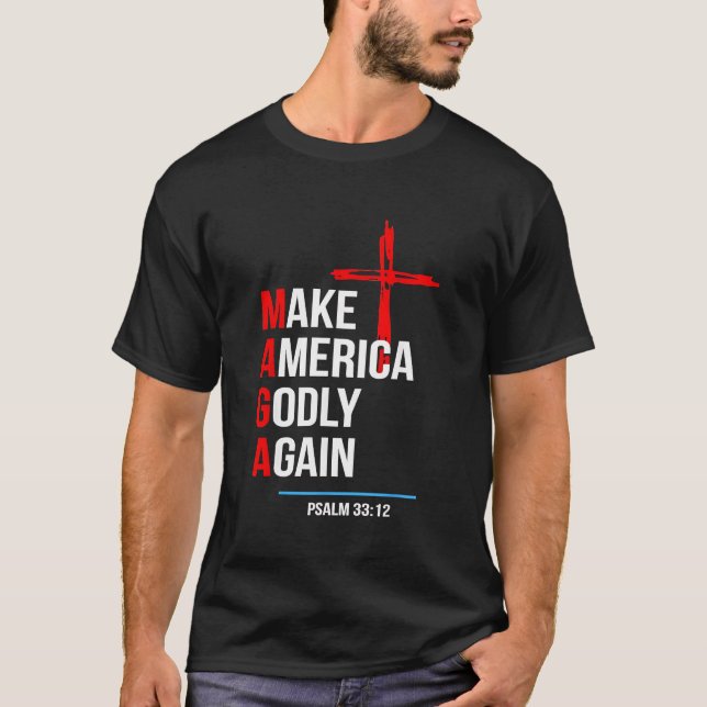Machen Sie Amerika wieder zu Trump-Maga der Unruhe T-Shirt (Vorderseite)