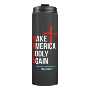 Machen Sie Amerika wieder zu Trump-Maga der Unruhe Thermosbecher