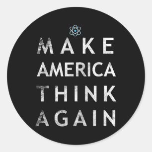 Machen Sie Amerika wieder zum Nachdenken über das Runder Aufkleber