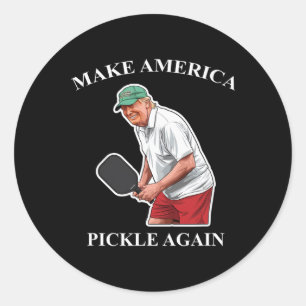 Machen Sie Amerika wieder zum Pickleball Donald Tr Runder Aufkleber