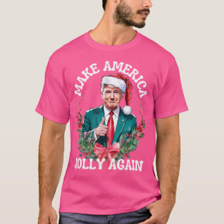 Machen Sie Amerika zum Jolly zu Weihnachten Trump T-Shirt