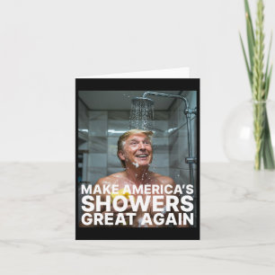 Machen Sie Amerikas Duschen wieder groß Trump lust Karte