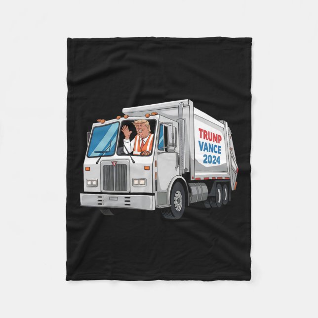 Machen Sie Amerikas Müll wieder groß Trump 2024 Ga Fleecedecke (Vorderseite)