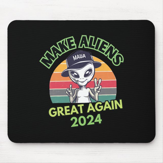 Machen Sie Außerirdischen wieder großartig Mega Tr Mousepad (Vorne)