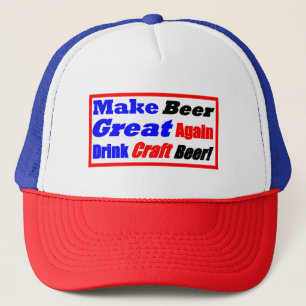 Machen Sie Bier große Wieder-Box-Art Truckerkappe