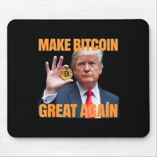 Machen Sie Bitcoin wieder groß, Funny Trump Bitcoi Mousepad