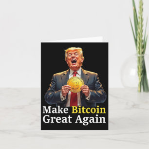 Machen Sie Bitcoin wieder groß Trump Bitcoin Crypt Karte