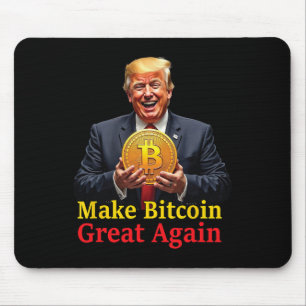 Machen Sie Bitcoin wieder groß Trump Bitcoin Crypt Mousepad