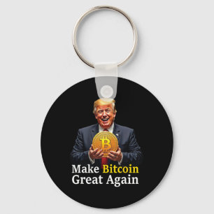 Machen Sie Bitcoin wieder groß Trump Bitcoin Crypt Schlüsselanhänger