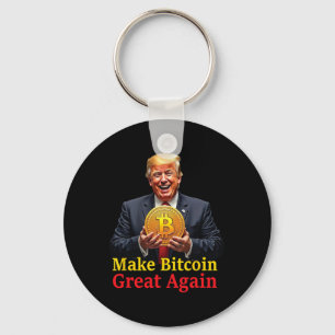 Machen Sie Bitcoin wieder groß Trump Bitcoin Crypt Schlüsselanhänger
