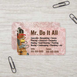 Machen Sie das alles Handyman Business Card Visitenkarte