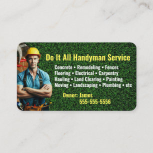 Machen Sie das alles Handyman Business Card Visitenkarte