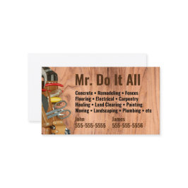 Machen Sie das alles Handyman Business Card Visitenkarte