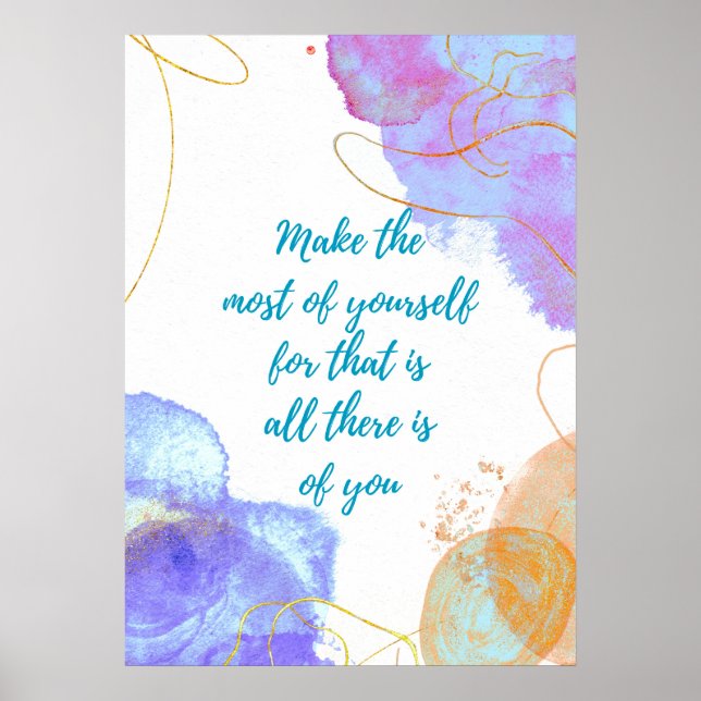 Machen Sie das Beste aus sich Poster (Vorne)