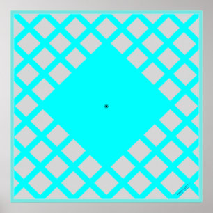 Machen Sie das Gitter-Rosa Poster