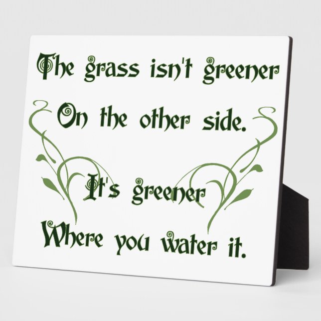 Machen Sie das Gras-Grünere Fotoplatte (Seite)