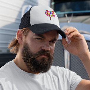 Machen Sie das Kunstwerk Ihres Kindes oder Zeichn Truckerkappe