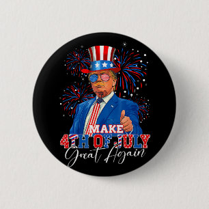 Machen Sie den 4. Juli wieder groß Patriotisches F Button