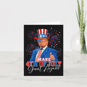 Machen Sie den 4. Juli wieder groß Patriotisches F Karte