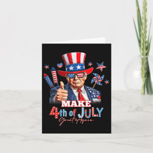 Machen Sie den 4. Juli wieder groß Patriotisches F Karte